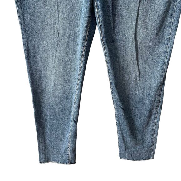Ella Moss Plus 16 / 33 Jeans High Rise Skinny Ankle Raw Hem Blue Denim - Picture 5 of 9